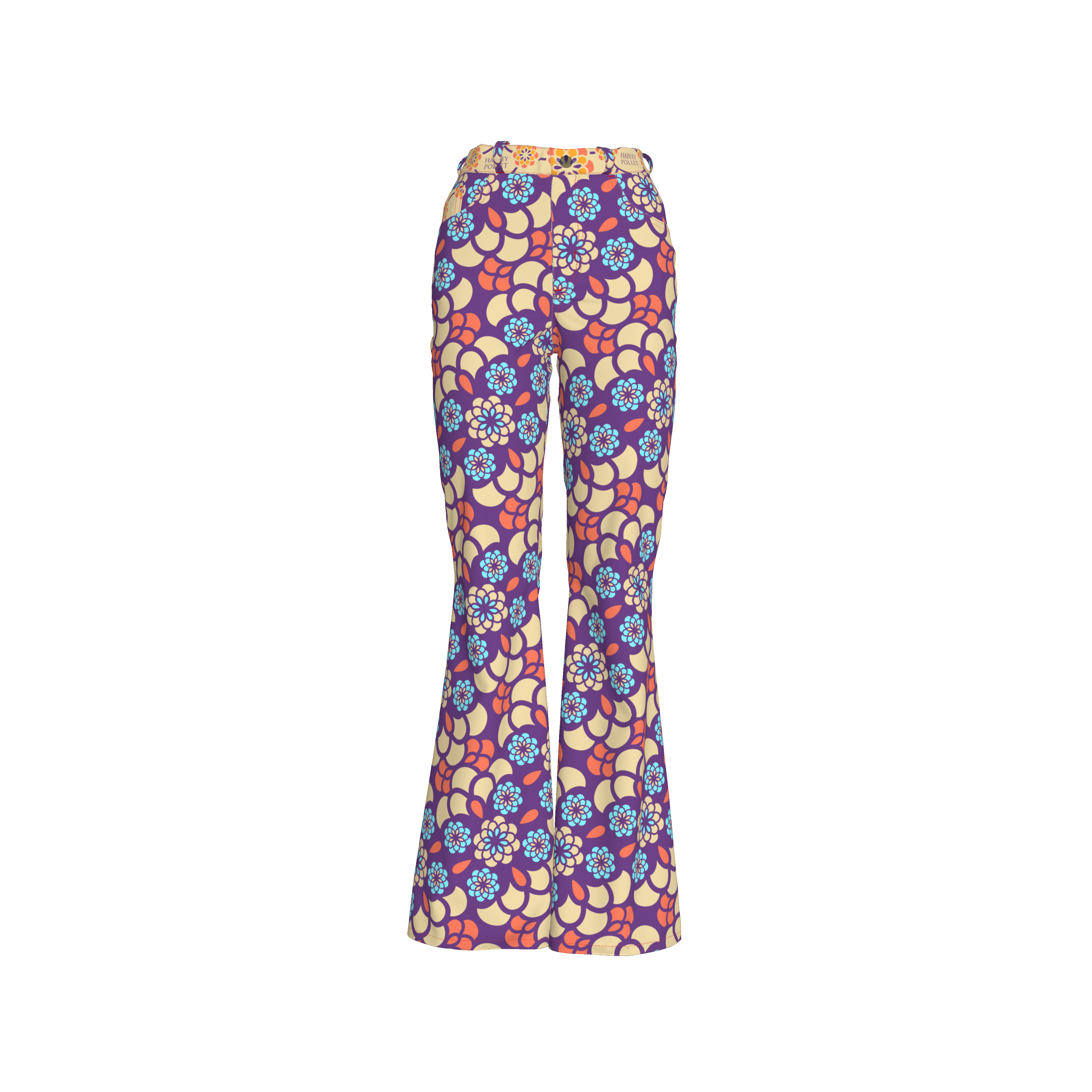 Flower Power 60s Flares CL794 Flower Power Bell Bottom 60s 70s