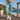 Cyan Waves Zinnia High  Waisted Leggings