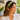 Brown/Green Zinnia Headband