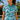 Cyan Wave Zinnia Tennis Polo