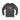 Dark gray long-sleeve shirt with colorful graphic design on a white background