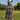 Navy Wave Zinnia Golf Sleeveless Top