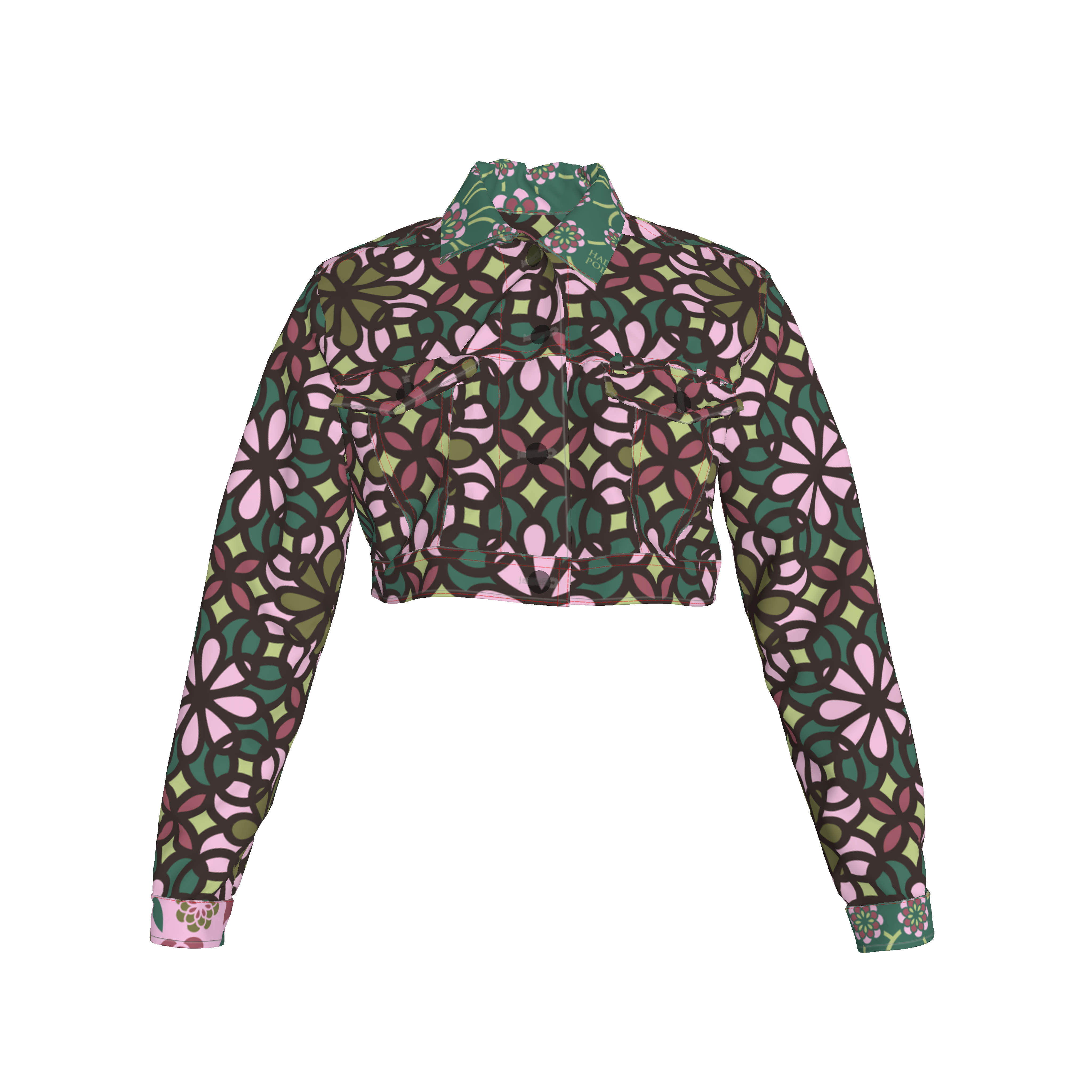 Green Prisma Jean Jacket