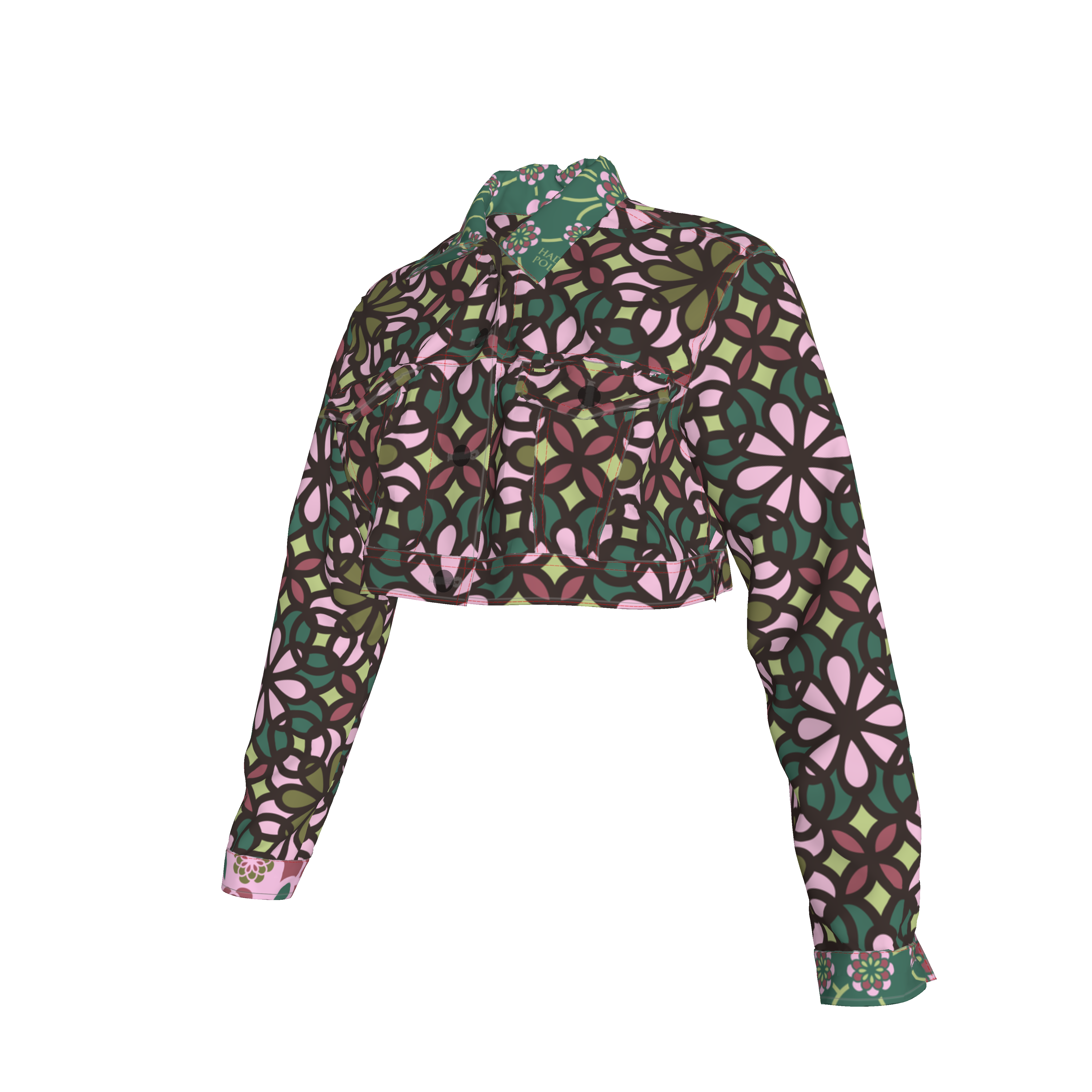 Green Prisma Jean Jacket