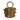 Green Straw Bag with Pearls and Flowers