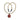 Hadley Pollet Pearl and Sterling Necklace with Hand Carved Zinnia Charm