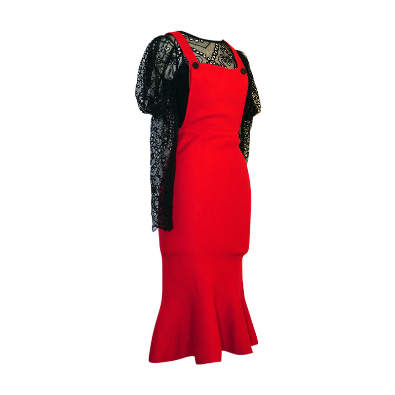 Jumper Dress & Lace Top