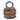 Straw Bag with Pearls and Flowers
