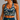 Navy Green Waves Zinnia Activewear Top