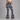 Navy Wave Zinnia Flare Leggings