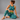 Ocean Zinnia Bubbles Athetic Crop Top and Leggings