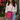 Pink Synch Crossbody with Green & Gold Pattern