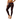Black Heavenly Leggings by Hadley Pollet with pink and orange mandala print, worn by a model in a studio