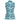 Cyan Wave Zinnia Golf Sleeveless Top by Hadley Pollet, back view
