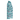 Cyan Wave Zinnia Tennis Polo by Hadley Pollet, side view