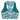 Cyan Waves Zinnia Activewear Top by Hadley Pollet, back view