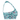 Cyan Waves Zinnia Activewear Top by Hadley Pollet, side view