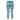 Cyan Waves Zinnia High Waisted Leggings by Hadley Pollet, back view
