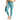 Cyan Waves Zinnia High Waisted Leggings by Hadley Pollet