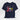 Navy tee laid flat, food doodles spelling FOOD LOVE, FOOD LOVE Unisex Jersey Short Sleeve Tee by Hadley Pollet