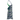 Green Navy Waves Zinnia Halter Tennis Dress by Hadley Pollet, side view