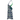 Green Navy Waves Zinnia Halter Tennis Dress by Hadley Pollet, side view