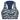 Navy Green Waves Zinnia Activewear Top by Hadley Pollet, front view