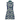 Navy Green Waves Zinnia Sleeveless Turtleneck Dress by Hadley Pollet, front view