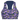 Navy Purple Waves Zinnia Activewear Top by Hadley Pollet, front view