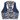 Navy Red Waves Zinnia Activewear Top by Hadley Pollet, back view