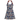 Navy Red Waves Zinnia Halter Tennis Dress by Hadley Pollet, front view