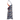 Navy Red Waves Zinnia Halter Tennis Dress by Hadley Pollet, side view