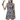 Navy Red Waves Zinnia Sleeveless Tennis Dress by Hadley Pollet, front view