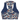 Navy Waves with Big Red Zinnia Activewear Top by Hadley Pollet, back view