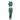 Ocean Zinnia Bubbles Athletic Crop Top and Leggings by Hadley Pollet, additional product view