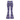 Purple Waves Zinnia Flare Leggings by Hadley Pollet, back view