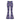 Purple Waves Zinnia Flare Leggings by Hadley Pollet, front view