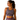 Slate Oasis Athletic Crop Top by Hadley Pollet in gray with pink and peach florals, worn by a model in a studio