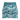 Teal Wave Zinnia Tennis Skirt by Hadley Pollet, back view