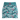 Teal Wave Zinnia Tennis Skirt by Hadley Pollet, front view