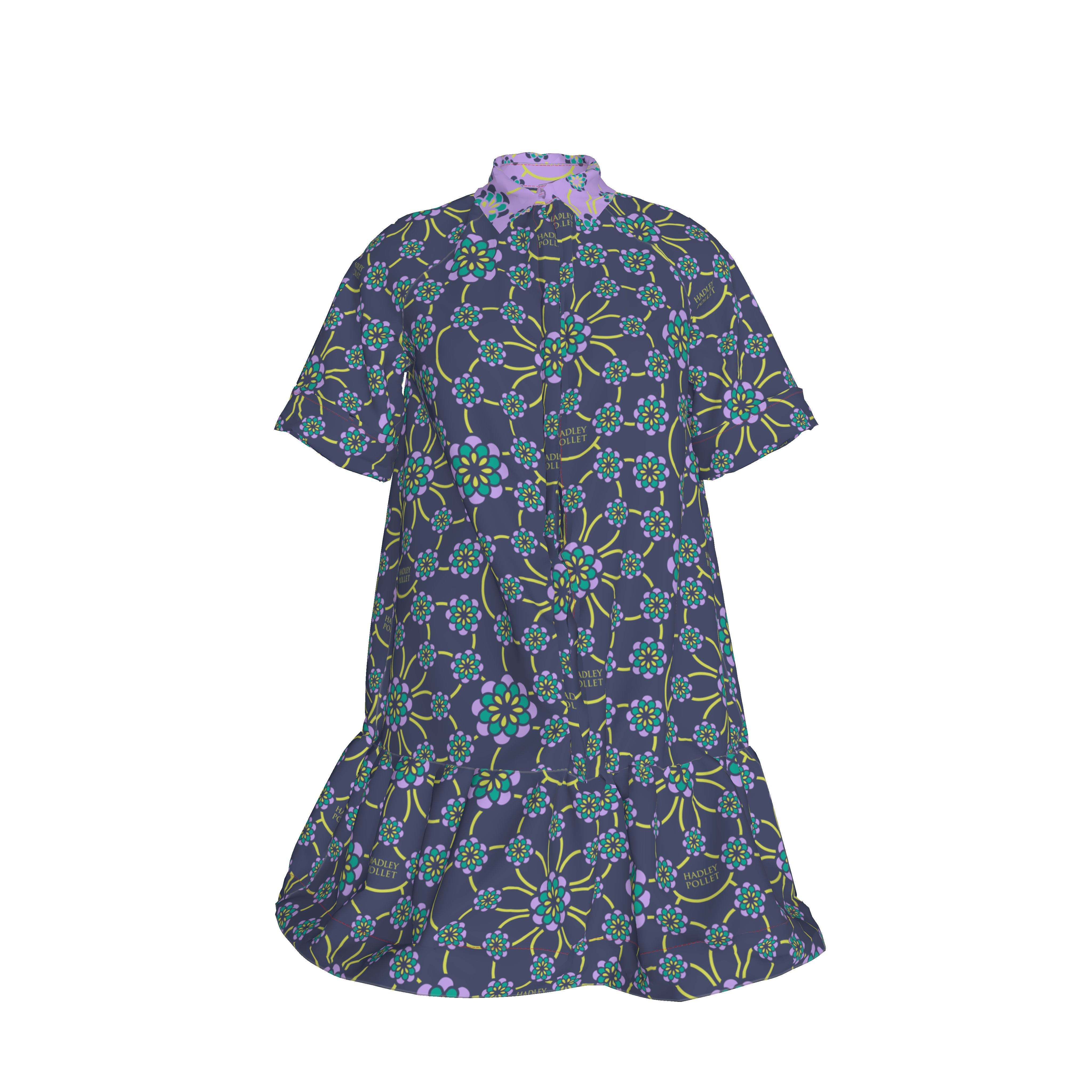 Midnight Ruffles Zinnia Dress