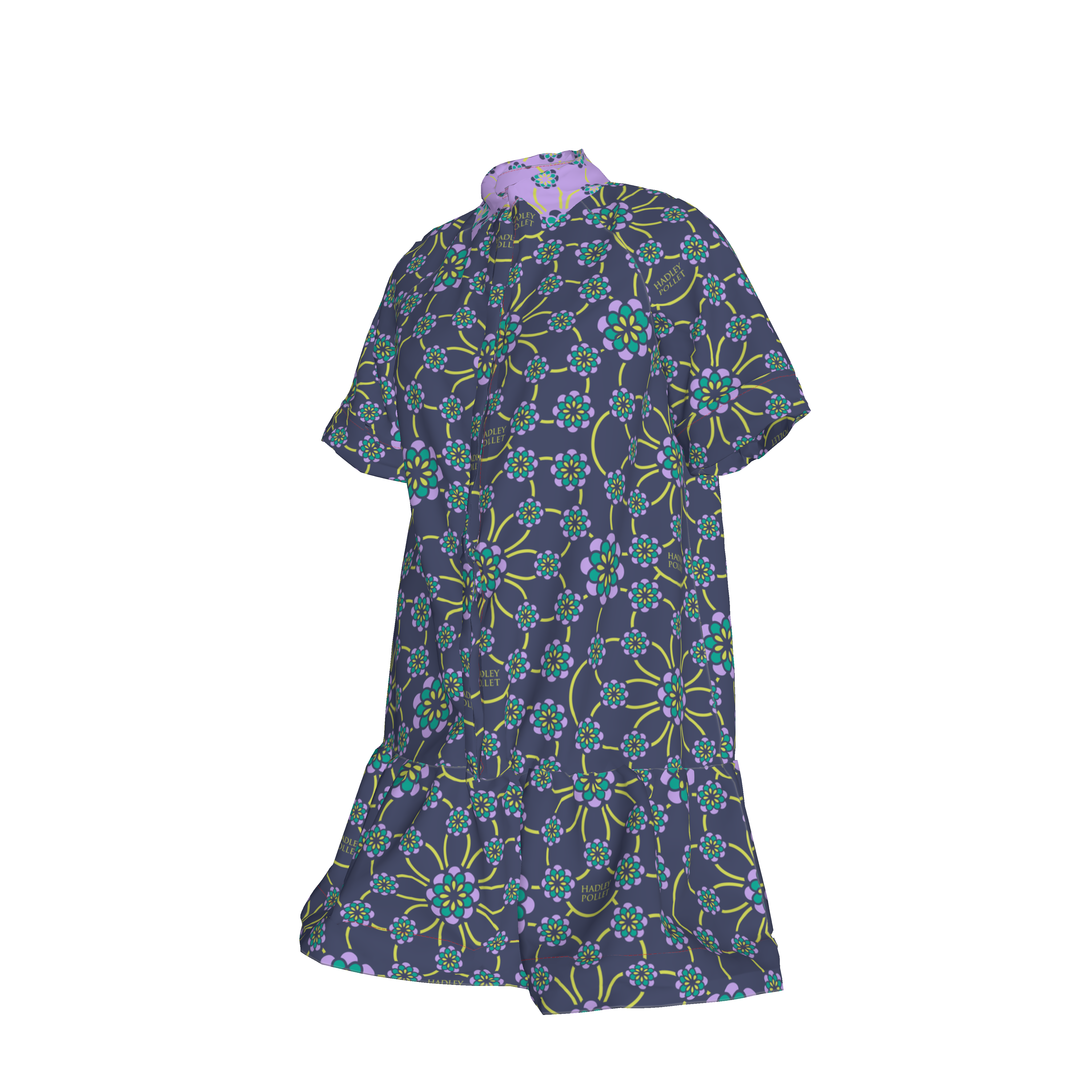 Midnight Ruffles Zinnia Dress