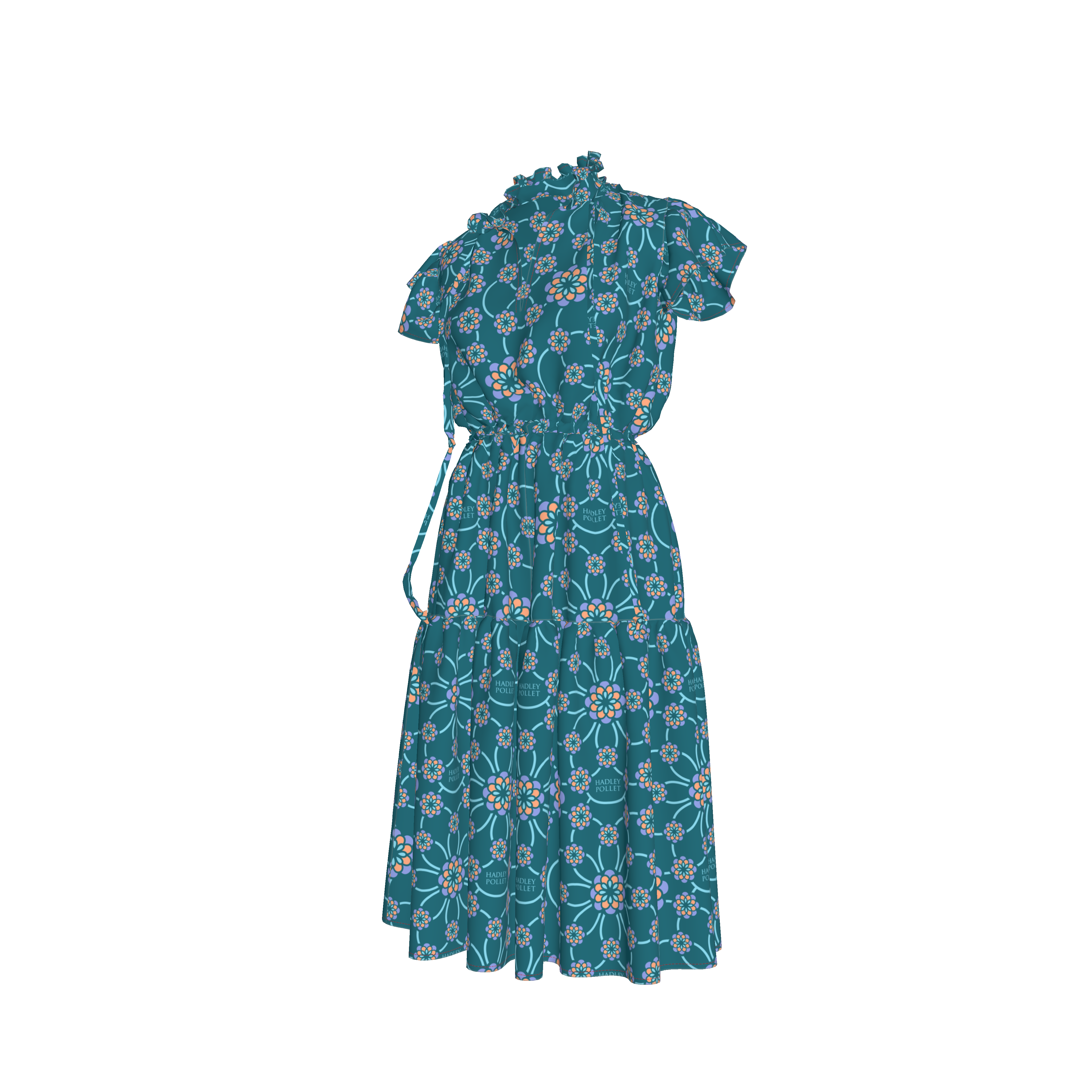 Teal Starry Night Dress